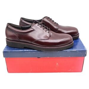 Dexter Hamilton Dress Casuals Mens 12 M Vintage Burgundy Polished Leather Shoes